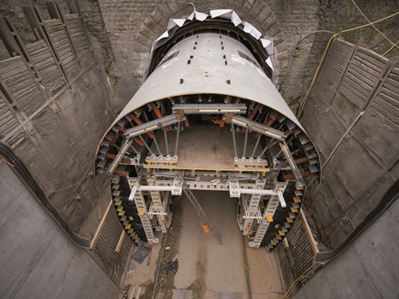 NOEtec Tunnelschalwagen im Einsatz bei der Sanierung des Nitteler Tunnels