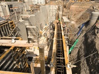 Bau der Karacho Achterbahn in Tripsdrill