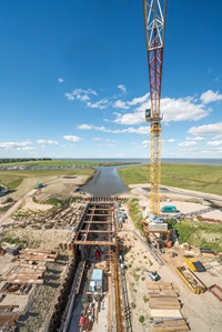 Projektfoto: Hadelner Kanalschleuse